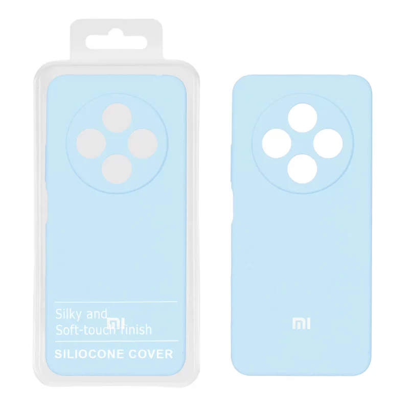 قاب سیلیکونی پاک کنی اورجینال درجه یک Xiaomi Redmi 14C / Redmi A4 / Poco C75 - آبی آسمانی (پک دار) - NTC - تصویر 2