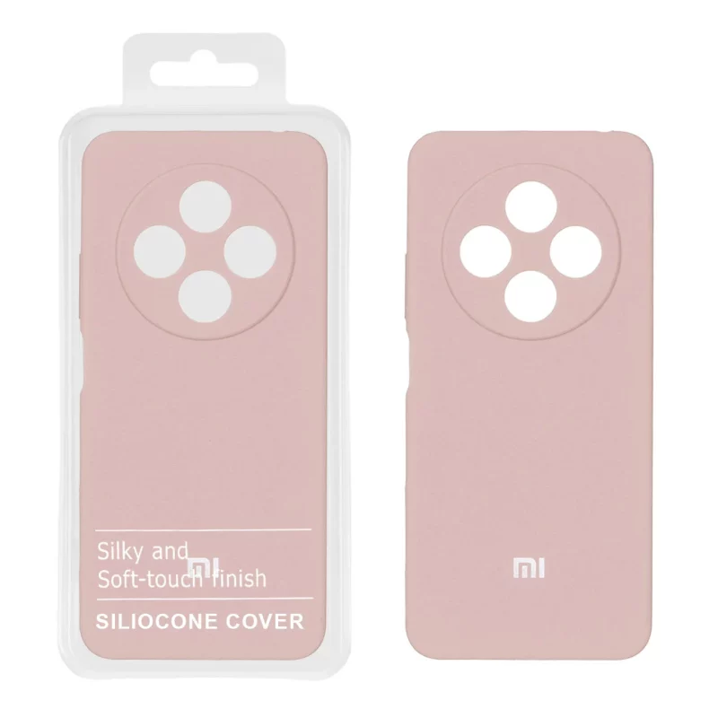 قاب سیلیکونی پاک کنی اورجینال درجه یک Xiaomi Redmi 14C / Redmi A4 / Poco C75 - کرم نارنجی (پک دار) - NTC - تصویر 2