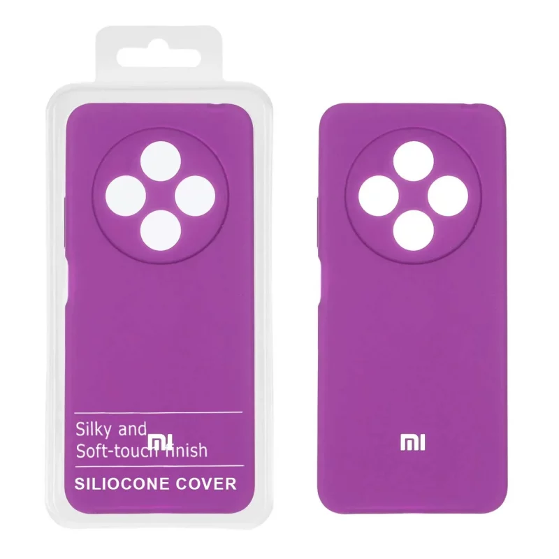 قاب سیلیکونی پاک کنی اورجینال درجه یک Xiaomi Redmi 14C / Redmi A4 / Poco C75 - ارغوانی (پک دار) - NTC - تصویر 2