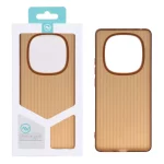قاب Line Case ژله ای Xiaomi Redmi Note 14 Pro 4G - قهوه ای (پک دار)