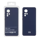قاب نیو سیلیکون محافظ لنزدار RFF مدل Xiaomi Mi 12 / Mi 12X - سرمه ای (پک دار)
