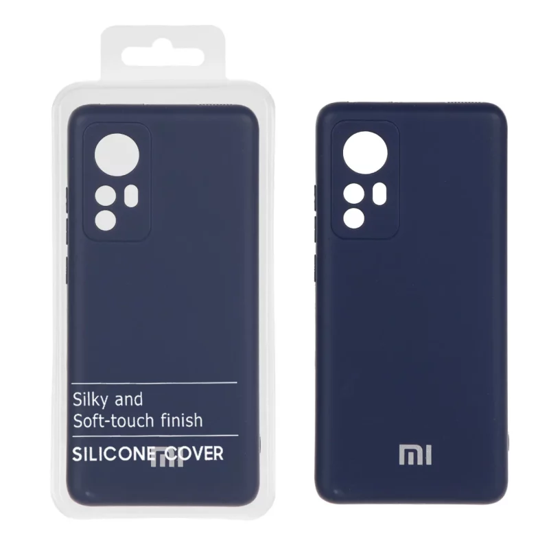 قاب نیو سیلیکون محافظ لنزدار RFF مدل Xiaomi Mi 12 / Mi 12X - سرمه ای (پک دار) - تصویر 2