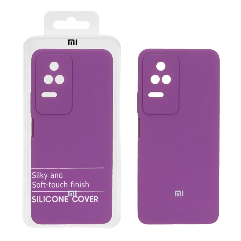 قاب سیلیکونی پاک کنی اورجینال درجه یک Xiaomi Poco F4 / K30S - ارغوانی (پک دار) - تصویر 2