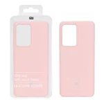 قاب سیلیکونی پاک کنی اورجینال درجه یک Xiaomi Mi 13 Lite - کرم نارنجی (پک دار)