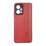 قاب طرح چرم RYOURK مدل Xiaomi Redmi Note 12 5G / Poco X5 5G - قرمز