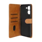 کیف موبایل مگنتی Crystal داخل مخمل Xiaomi Redmi A5 / Poco C71 - عسلی - تصویر 3