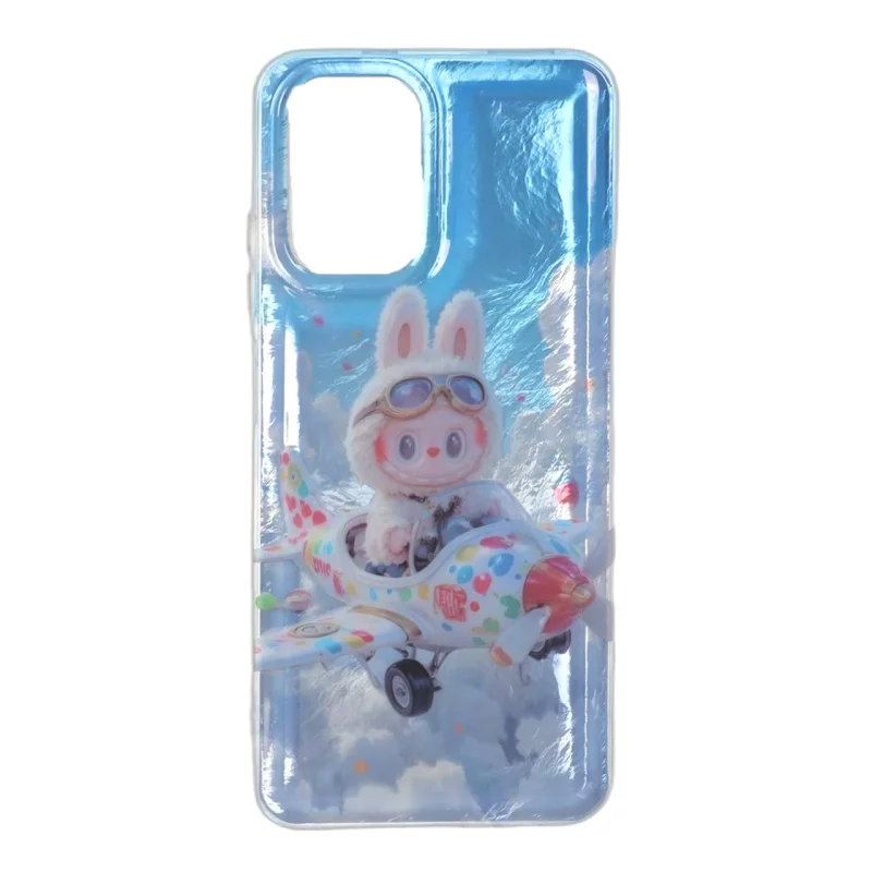قاب اطلسی Labubu دور ژله ای Xiaomi Redmi Note 10 4G / Redmi Note 10S / Poco M5S - طرح 224 - تصویر 2