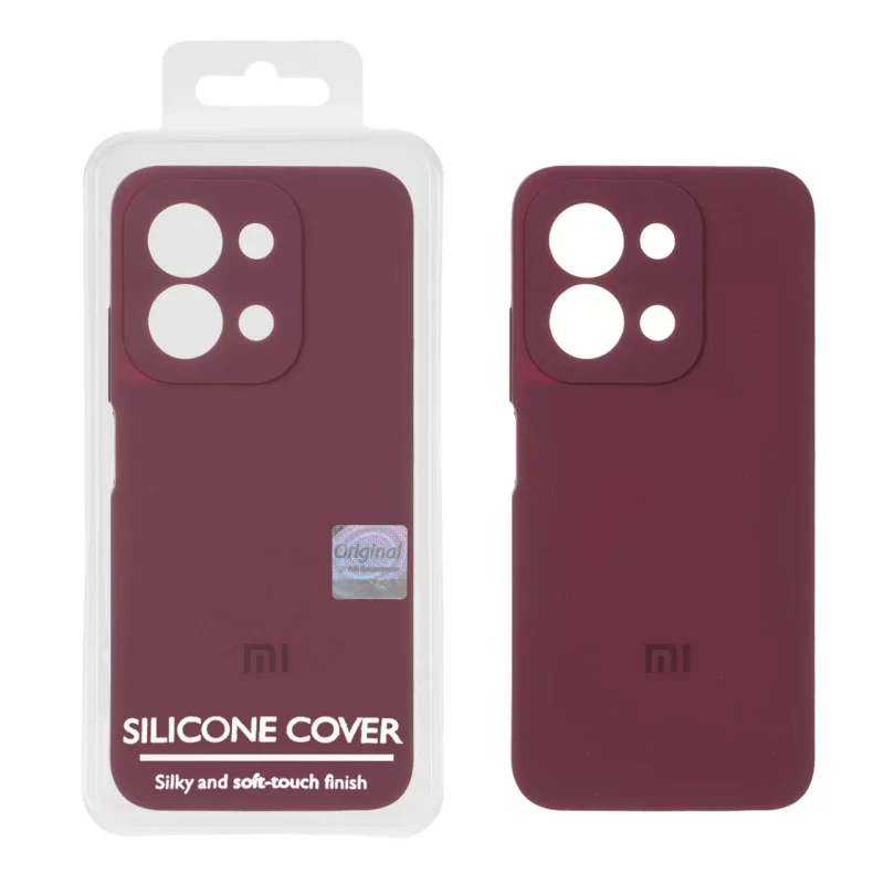 قاب سیلیکونی پاک کنی اورجینال Master Quality مدل Xiaomi Redmi 15C / Poco C85 - زرشکی (پک دار) - تصویر 2