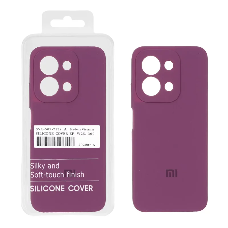 قاب سیلیکونی پاک کنی اورجینال Master Quality مدل Xiaomi Redmi 15C / Poco C85 - ارغوانی (پک دار) - تصویر 2