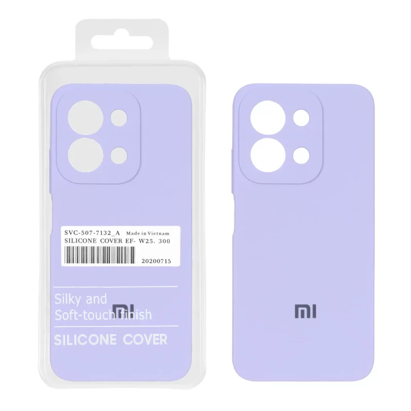 قاب سیلیکونی پاک کنی اورجینال Master Quality مدل Xiaomi Redmi 15C / Poco C85 - یاسی (پک دار) - تصویر 2