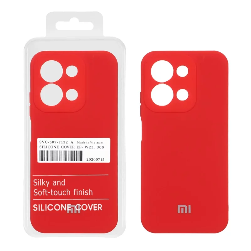 قاب نیو سیلیکون محافظ لنزدار RFF مدل Xiaomi Redmi 15C / Poco C85 - قرمز (پک دار) - تصویر 2