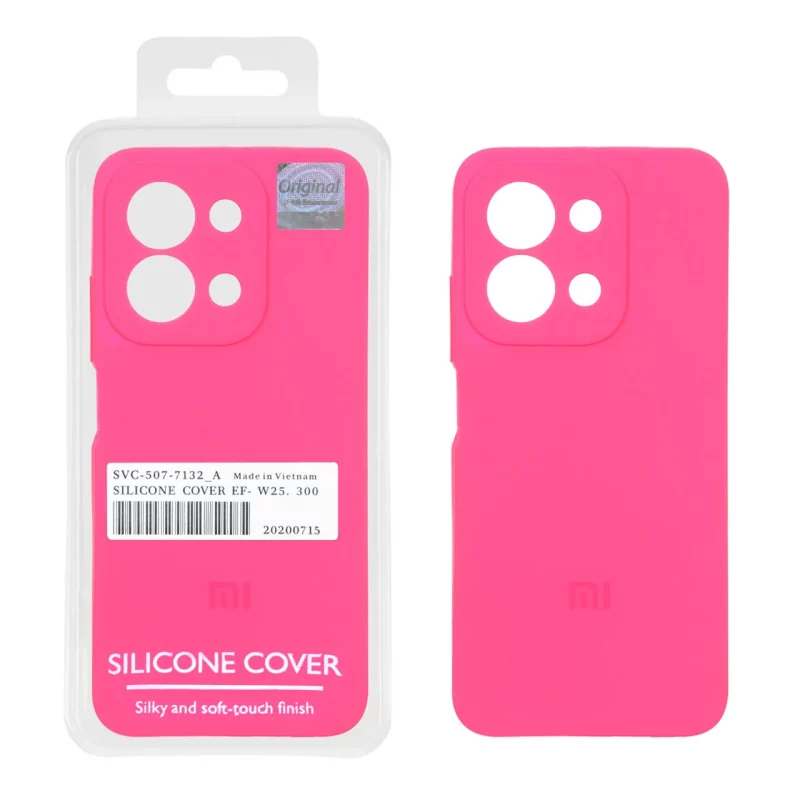 قاب سیلیکونی پاک کنی اورجینال Master Quality مدل Xiaomi Redmi 15C / Poco C85 - صورتی فانتزی (پک دار) - تصویر 2