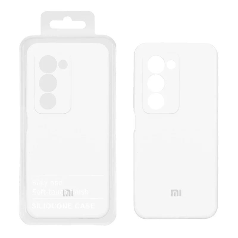 قاب سیلیکونی پاک کنی اورجینال درجه یک Xiaomi Redmi 15 4G - سفید (پک دار) - تصویر 2