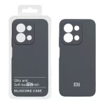 قاب سیلیکونی پاک کنی اورجینال درجه یک Xiaomi Redmi 15C / Poco C85 - خاکستری (پک دار)