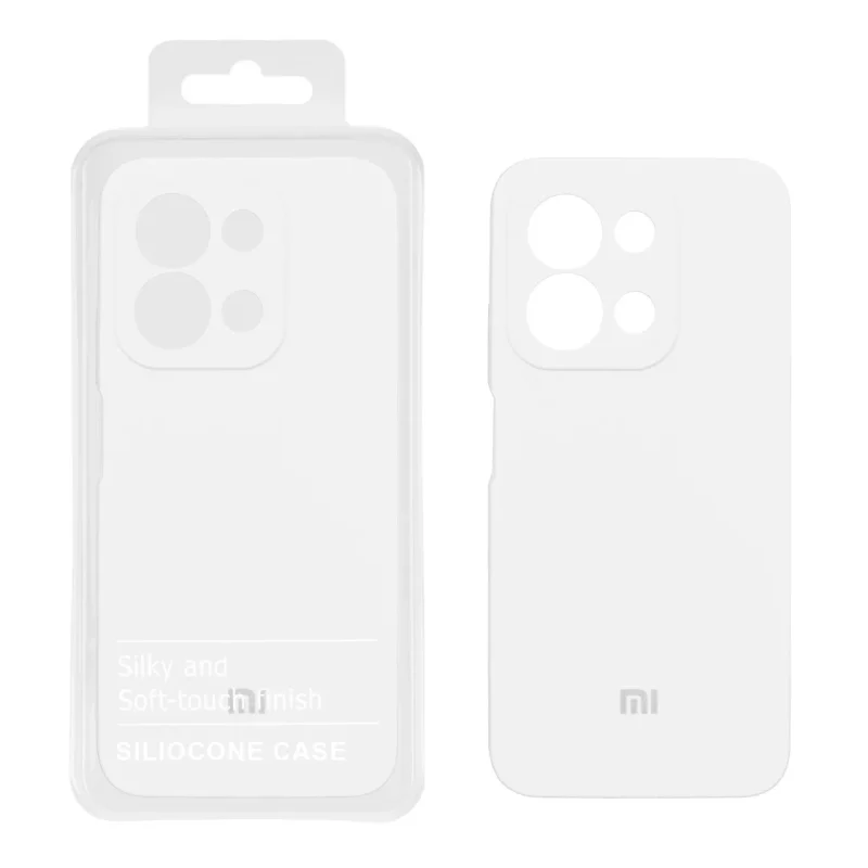 قاب سیلیکونی پاک کنی اورجینال درجه یک Xiaomi Redmi 15C / Poco C85 - سفید (پک دار) - تصویر 2