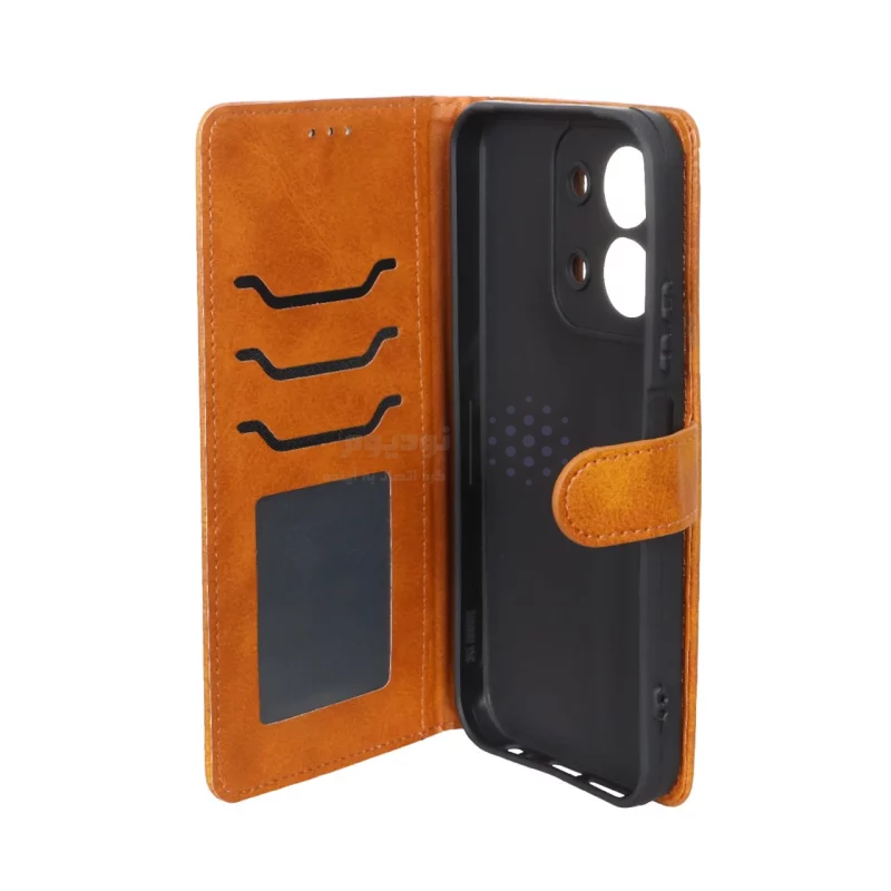 کیف موبایل مگنتی درجه یک MNC مدل Xiaomi Redmi 15C / Poco C85 - عسلی - تصویر 3