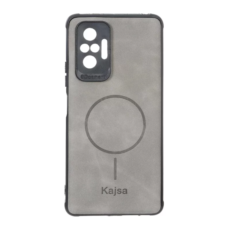 قاب جیر Kajsa طرح مگ سیف MNC مدل Xiaomi Redmi Note 10 Pro 4G / Redmi Note 10 Pro Max - طوسی - تصویر 2