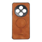 قاب جیر Kajsa طرح مگ سیف MNC مدل Xiaomi Redmi 14C / Redmi A4 / Poco C75 - قهوه ای روشن