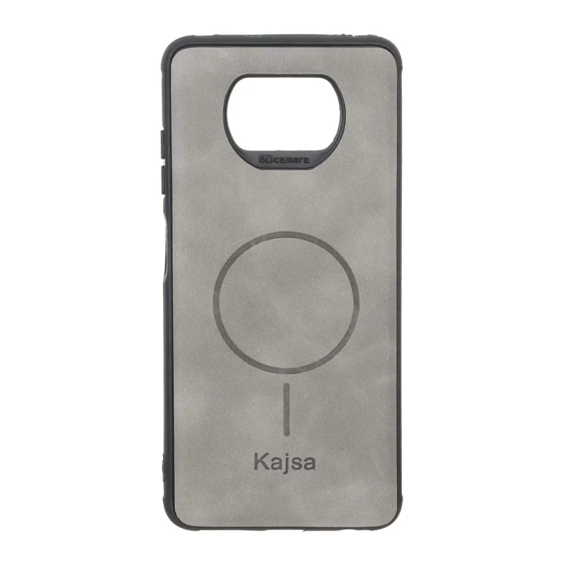 قاب جیر Kajsa طرح مگ سیف MNC مدل Xiaomi Poco X3 / Poco X3 Pro / Poco X3 NFC - طوسی - تصویر 2