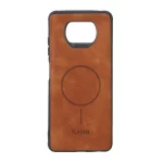 قاب جیر Kajsa طرح مگ سیف MNC مدل Xiaomi Poco X3 / Poco X3 Pro / Poco X3 NFC - قهوه ای روشن