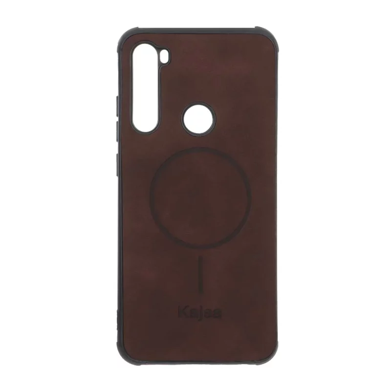 قاب جیر Kajsa طرح مگ سیف MNC مدل Xiaomi Redmi Note 8 - قهوه ای - تصویر 2