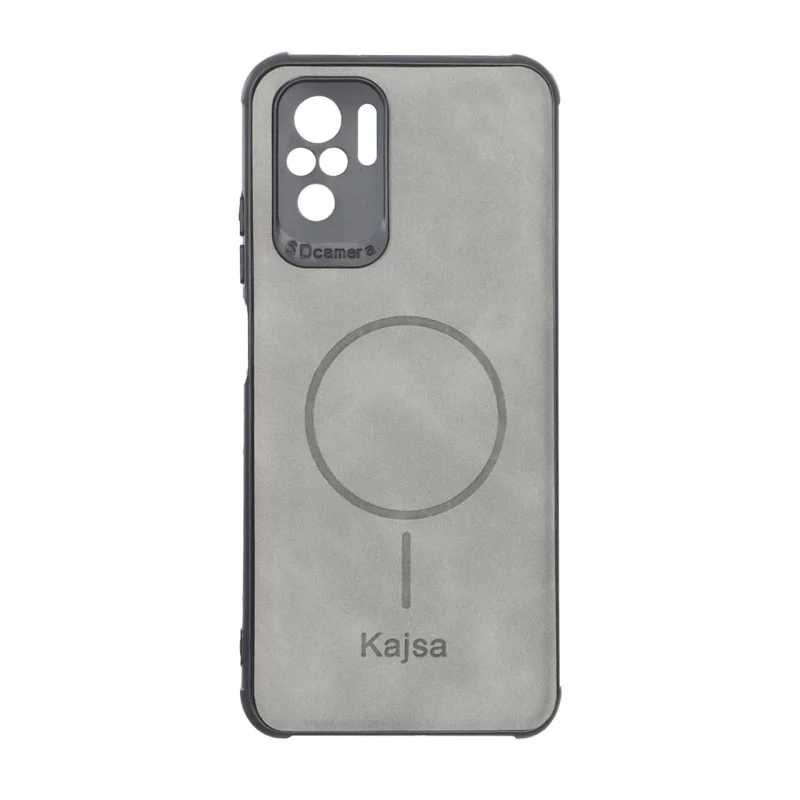 قاب جیر Kajsa طرح مگ سیف MNC مدل Xiaomi Redmi Note 10 4G / Redmi Note 10S / Poco M5S - طوسی - تصویر 2