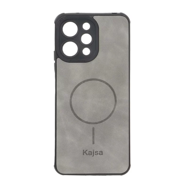 قاب جیر Kajsa طرح مگ سیف MNC مدل Xiaomi Redmi 12 / Poco M6 Pro 5G - طوسی - تصویر 2
