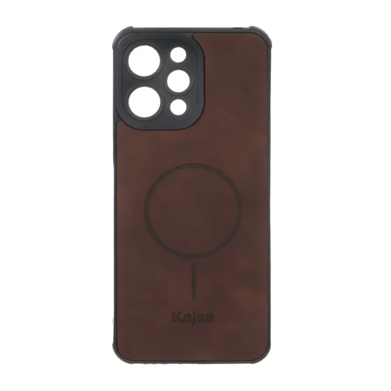 قاب جیر Kajsa طرح مگ سیف MNC مدل Xiaomi Redmi 12 / Poco M6 Pro 5G - قهوه ای - تصویر 2