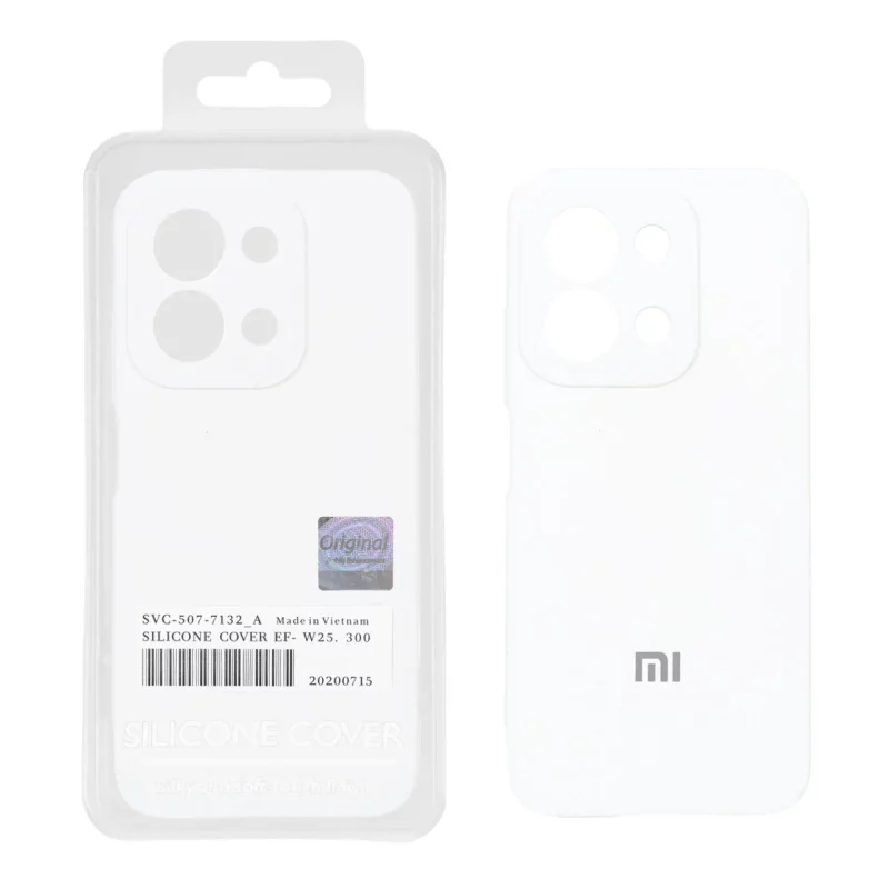 قاب سیلیکونی پاک کنی اورجینال Master Quality مدل Xiaomi Redmi 15C / Poco C85 - سفید (پک دار) - تصویر 2