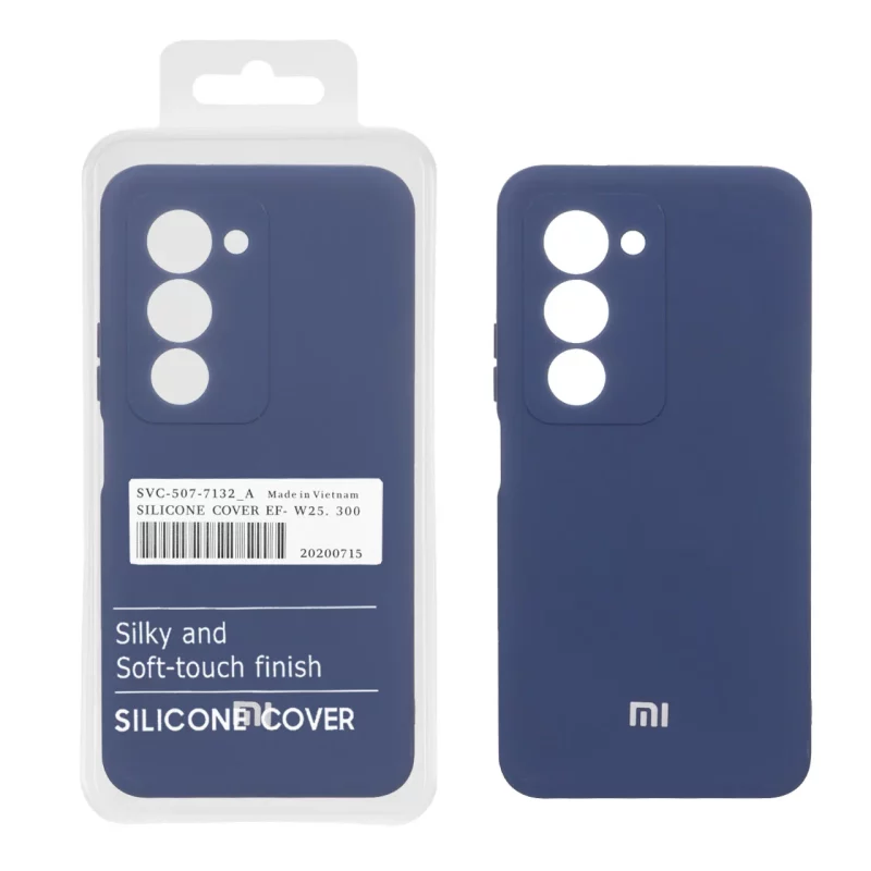 قاب نیو سیلیکون محافظ لنزدار RFF مدل Xiaomi Redmi 15 4G - سرمه ای (پک دار) - تصویر 2