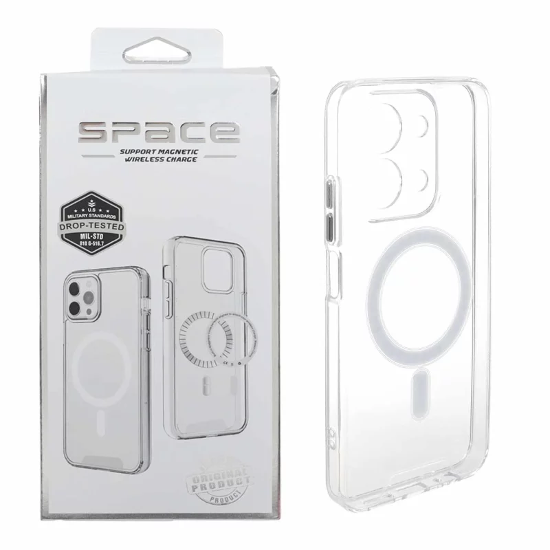 قاب اورجینال Space شفاف Magsafe مدل Xiaomi Redmi 15C / Poco C85 (پک دار) - تصویر 2