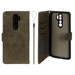 کیف موبایل مگنتی درجه یک داخل خز MNC Plus مدل Xiaomi Redmi Note 8 Pro - سبز زیتونی
