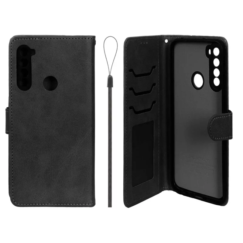 کیف موبایل مگنتی درجه یک داخل خز MNC Plus مدل Xiaomi Redmi Note 8 - مشکی - تصویر 2