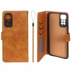 کیف موبایل مگنتی درجه یک داخل خز MNC Plus مدل Xiaomi Redmi Note 11 4G / Redmi Note 11S - عسلی