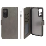 کیف موبایل مگنتی درجه یک داخل خز MNC Plus مدل Xiaomi Redmi Note 11 4G / Redmi Note 11S - خاکستری