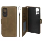 کیف موبایل مگنتی درجه یک داخل خز MNC Plus مدل Xiaomi Redmi Note 11 4G / Redmi Note 11S - سبز زیتونی