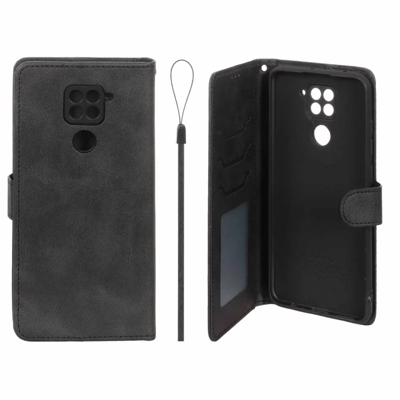 کیف موبایل مگنتی درجه یک داخل خز MNC Plus مدل Xiaomi Redmi Note 9 / Redmi 10X 5G / Redmi 10X Pro 5G - مشکی - تصویر 2