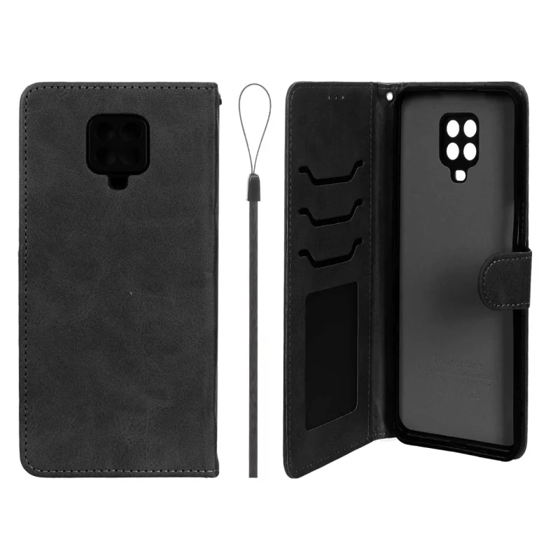 کیف موبایل مگنتی درجه یک داخل خز MNC Plus مدل Xiaomi Redmi Note 9S / Redmi Note 9 Pro / Redmi Note 9 Pro Max - مشکی - تصویر 2