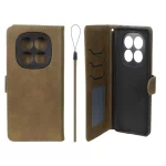 کیف موبایل مگنتی درجه یک داخل خز MNC Plus مدل Xiaomi Redmi Note 14 Pro 4G - سبز زیتونی