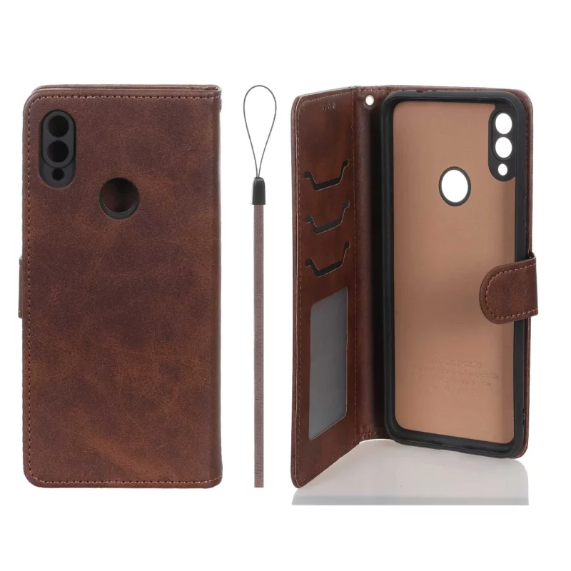 کیف موبایل مگنتی درجه یک داخل خز MNC Plus مدل Xiaomi Redmi Note 7 / Note 7 Pro / Note 7s - قهوه ای - تصویر 2