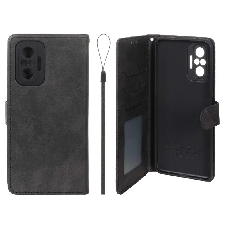 کیف موبایل مگنتی درجه یک داخل خز MNC Plus مدل Xiaomi Redmi Note 10 Pro 4G / Redmi Note 10 Pro Max - مشکی - تصویر 2