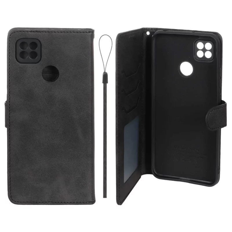 کیف موبایل مگنتی درجه یک داخل خز MNC Plus مدل Xiaomi Redmi 10A / Redmi 9C / Poco C31 - مشکی - تصویر 2