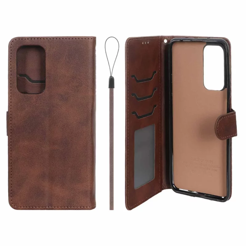 کیف موبایل مگنتی درجه یک داخل خز MNC Plus مدل Xiaomi Mi 10T / Mi 10T Pro / K30S - قهوه ای - تصویر 2