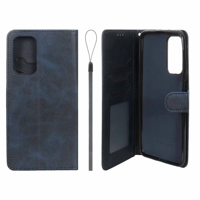 کیف موبایل مگنتی درجه یک داخل خز MNC Plus مدل Xiaomi Mi 10T / Mi 10T Pro / K30S - سرمه ای - تصویر 2