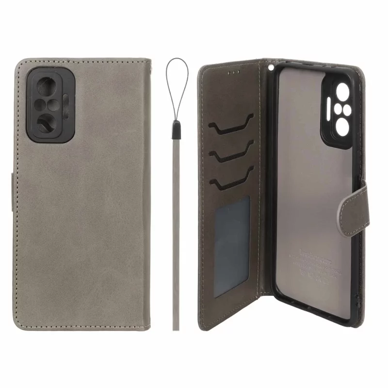 کیف موبایل مگنتی درجه یک داخل خز MNC Plus مدل Xiaomi Redmi Note 10 Pro 4G / Redmi Note 10 Pro Max - خاکستری - تصویر 2