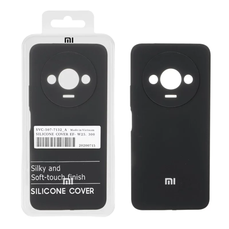 قاب سیلیکونی پاک کنی اورجینال درجه یک Xiaomi Redmi A3 / A3x / Poco C61 - مشکی (پک دار) - NTC - تصویر 2