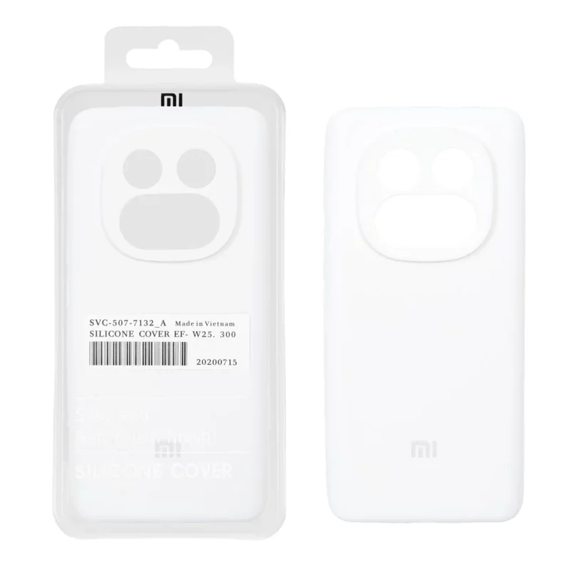 قاب سیلیکونی پاک کنی اورجینال درجه یک Xiaomi Redmi Note 14 Pro 5G / Redmi Note 14 Pro Plus 5G / Poco X7 5G - سفید (پک دار) - NTC - تصویر 2