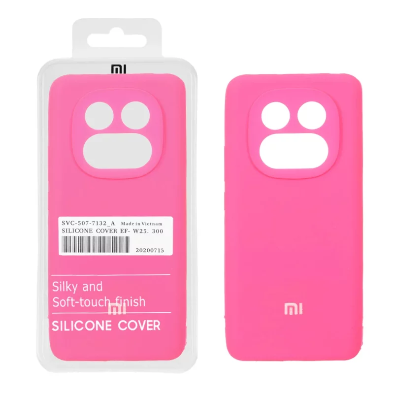 قاب سیلیکونی پاک کنی اورجینال درجه یک Xiaomi Redmi Note 14 Pro 5G / Redmi Note 14 Pro Plus 5G / Poco X7 5G - صورتی فانتزی (پک دار) - NTC - تصویر 2