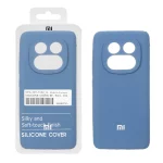 قاب سیلیکونی پاک کنی اورجینال درجه یک Xiaomi Redmi Note 14 Pro 5G / Redmi Note 14 Pro Plus 5G / Poco X7 5G - آبی تیره (پک دار) - NTC