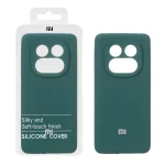 قاب سیلیکونی پاک کنی اورجینال درجه یک Xiaomi Redmi Note 14 Pro 5G / Redmi Note 14 Pro Plus 5G / Poco X7 5G - سبز (پک دار)